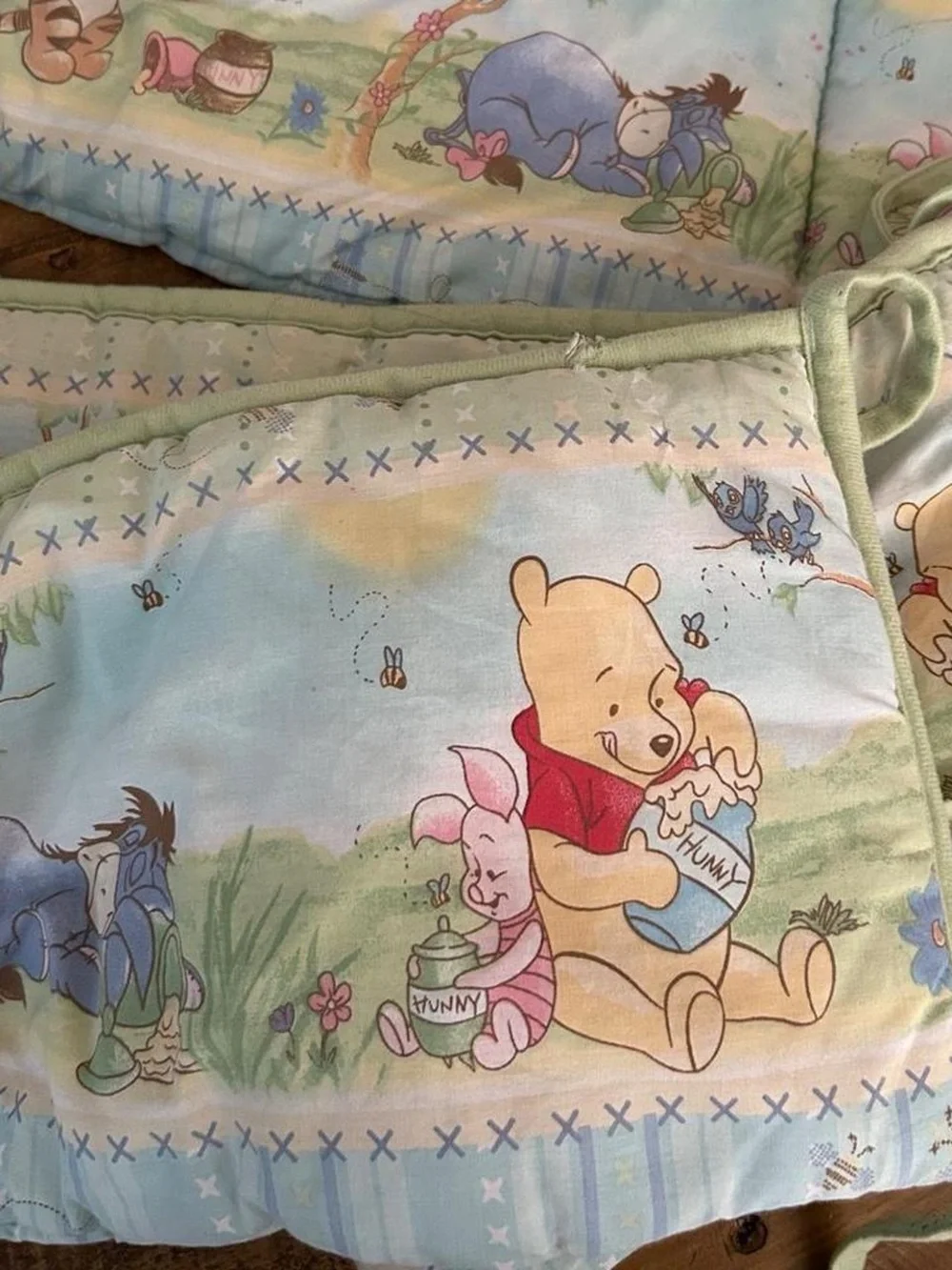 Vintage 1900’s Disney Winnie the Pooh Nursery in Light Blue and Pale Green